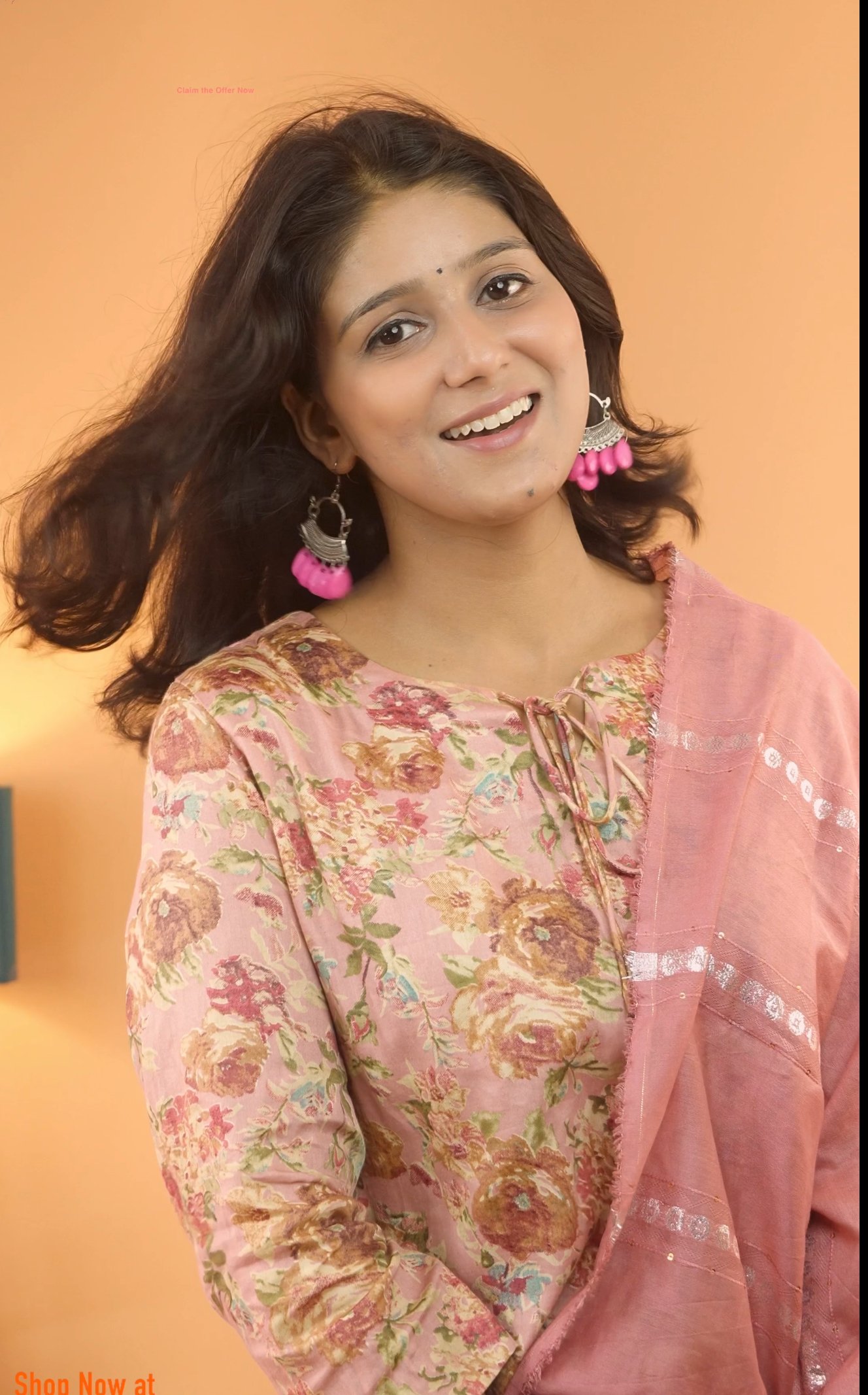 Cotton Floral Printed Kurta Set - Image 3