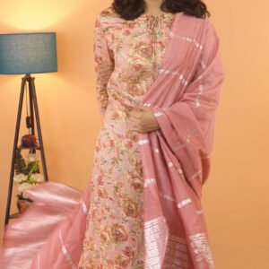 Cotton Floral Printed Kurta Set