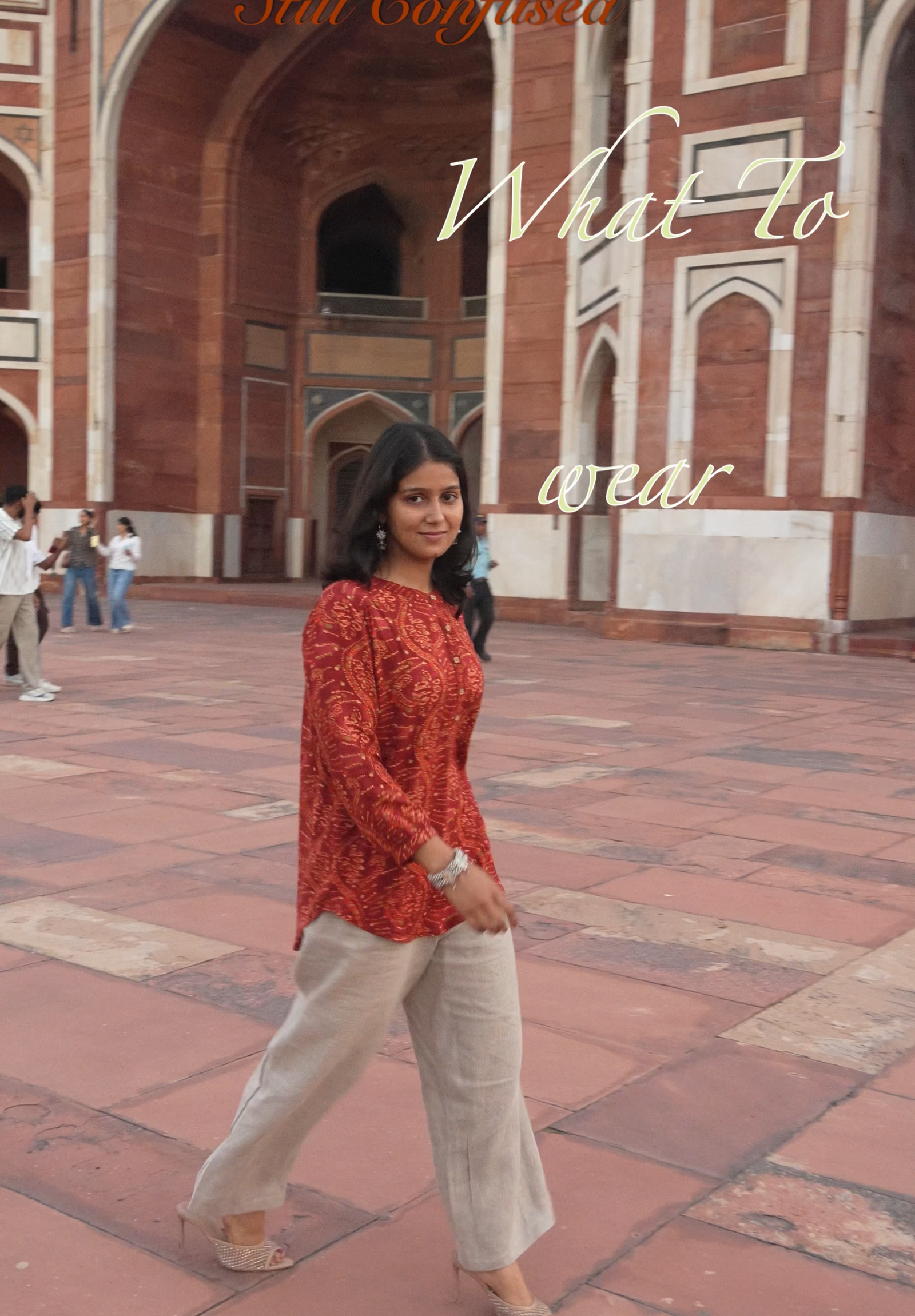 Women’s Red Ethnic Printed Rayon Short Kurti - Image 6